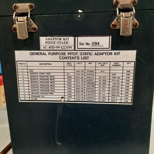 Aircraft pitot static adaptor - pitot,