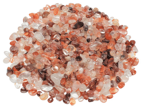 Fire quartz semi tumbled - semi,