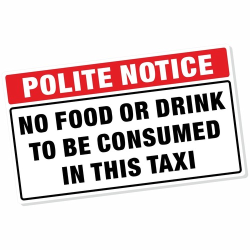 Polite notice food drink - polite,
