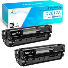 2 Toner Q2612A Cartridge fit for HP LaserJet 1010 1012 1015 1018 1020 1022 3015