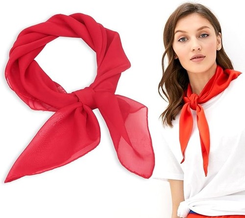 Red neckerchief scarf for - red,