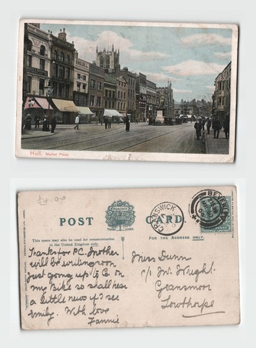Postcard hull market - postcard,