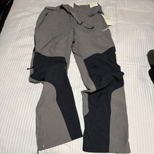 Montane Terra Pants Walking Trousers Grey & Black 34W  Regular BNWT