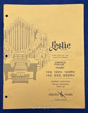 Original Leslie Speaker Model