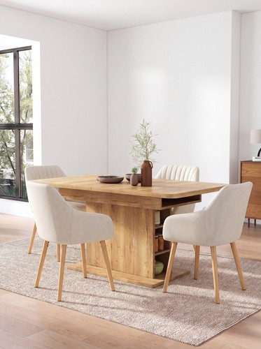 5pcs extendable dining - 5pcs,
