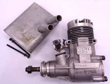 ASP 61 2 STROKE AREO ENGINE WITH PITTS SILENCER LOW RUN TIME GOOD CONDITION