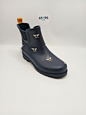Urban Jacks Bee Navy Ladies Ankle Wellington Boots Brand New