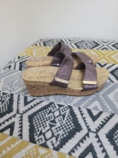 Worn Twice Vionic Atlantic Pepper Adjustable Wedge Sandals size 6 Wide EU 39 