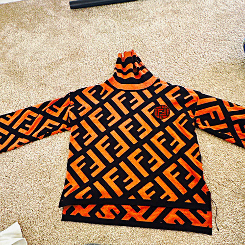 Fendi roma logo knit cotton - ff,