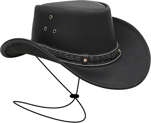 Cowboy hat men - real, leather
