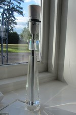 DAR CRYSTAL FACETED GLASS LAMP BASE 35CMS HIGH