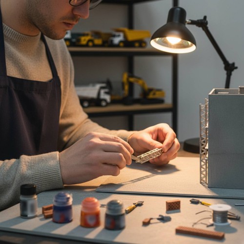 Mini scaffold model - mini, miniature