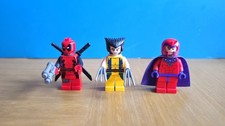 LEGO Deadpool, Wolverine And Magneto From Wolverine's Chopper Showdown. Set 6866