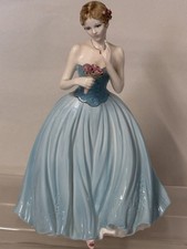 Stunning Coalport Figure  “ Dearest Rose”