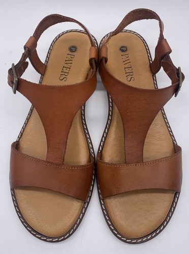 New leather pavers sandals - new,