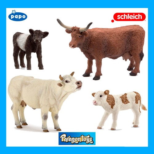 Papo schleich cattle cows - /,