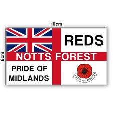 Pack of 20 Nottingham Forest Football Casual Stickers Inspired Scarves, Flags