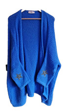 Blue Mohair/Wool Chunky Knit