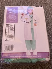 Kids Doctor Costume Nurse Dentist Uniform Girls Boys Book Day Fancy Dress Outfit