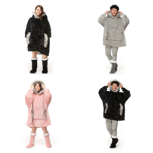 Unisex oversized faux fur - faux,