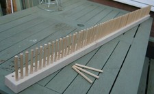 Peg Loom "XXL" 1450mm 2-row for weaving wool, fleece or rags into rugs etc.