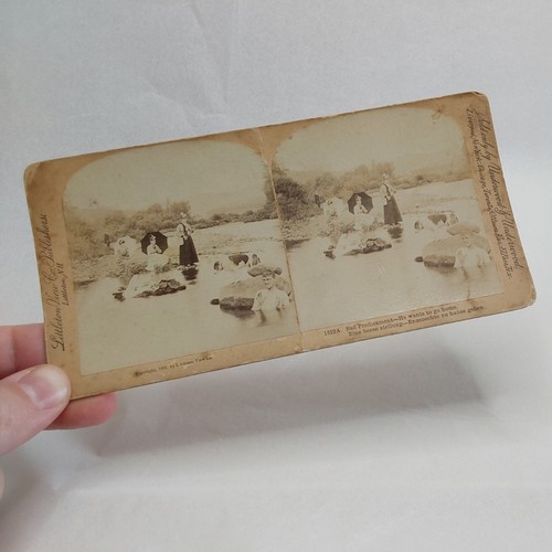 Antique stereo view card - stereo,
