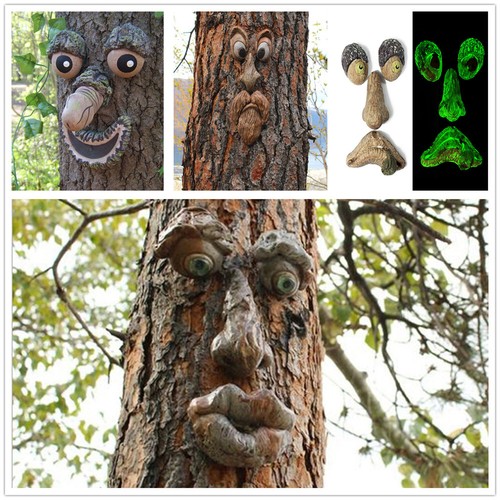 Old man face - outdoor, decor