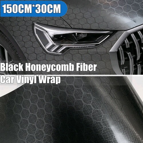 Black honeycomb fiber car - black,