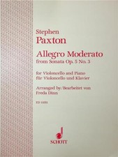 Allegro Moderato for Cello and Piano
