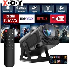 5G 4K Projector Smart HD LED WiFi Mini Bluetooth Office Home Theater HDMI USB UK