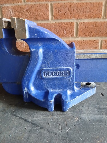 Record bench vice made - made, in