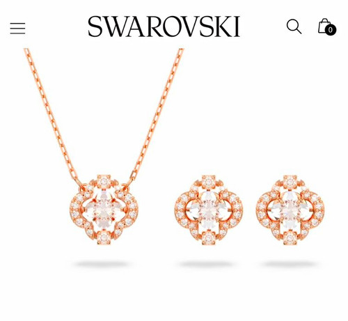 Swarovski una jewellery set - una,