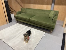 Swoon Chorley 3 Seater Sofa In Fern Green Easy Velvet RRP £1899