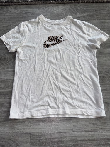 Girls white nike - girls, leopard