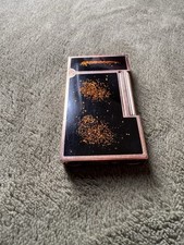S.T. Dupont Lighter Ligne Gold Dust Laque de Chine Working. 