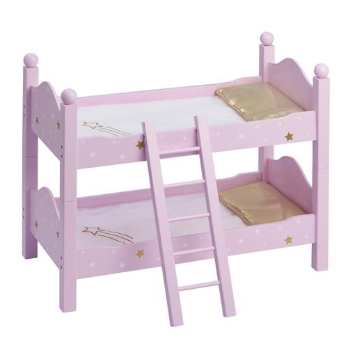 Wooden doll bunk bed - wooden,