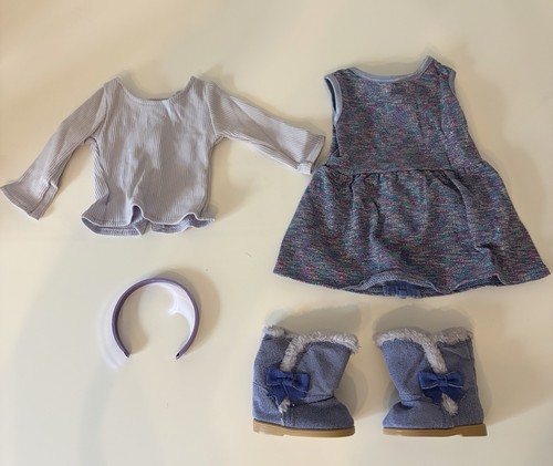 American girl doll - american, purple