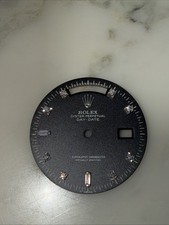 Rolex VINTAGE Day Date 36mm Black Diamond Dial RARE!