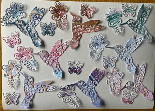 Bird die cut shapes - ,