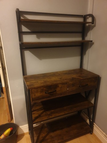 Antique bread shelf unit - unit,