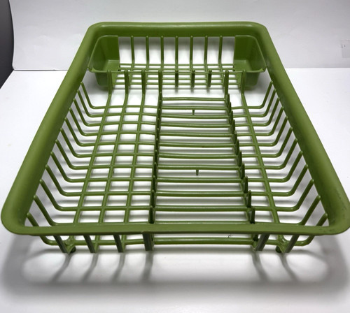 Vtg plastic avocado green sink - plastic,