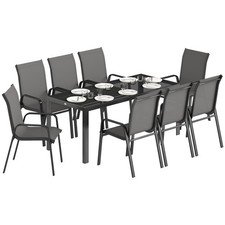 Outsunny 9 Pieces Patio Dining