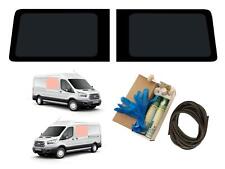 LH RH Dark Tint Fixed Windows Glass Fitting Kit for Ford Transit MK8 (2014 on)