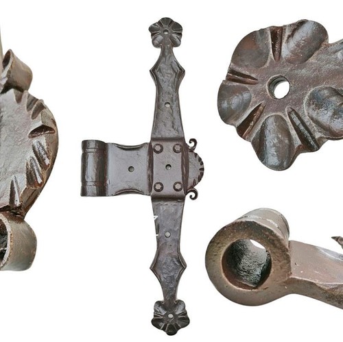 Forged antique hinge wrought - antique,