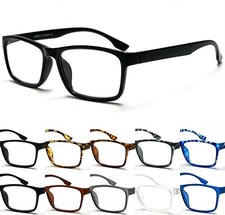 Classic Plain 0.00~+4.00 Reading Glasses Flat Top Lightweight Simple Frame L224