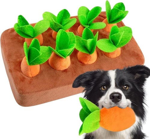 Dogs carrot snuffle mat toy - carrot,