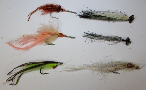Lot six vintage - flies, fly