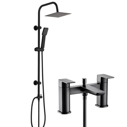 Matt black modern square - matt,