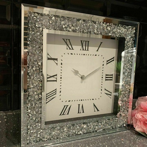 Large crushed jewel mirror