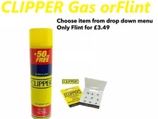 Universal High Quality Clipper Butane Gas 300ml , For £3.49 get only Flint
